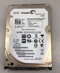 HDD SLIM 320GB 7200 RPM SATA 2,5" Preis pro 1 Stück