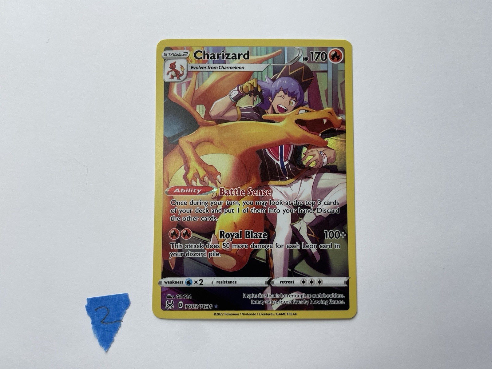 charizard pokemon card tg03 tg30 Pokemon Sword and Shield Lost Origin Charizard #TG03/TG30 Trainer Gall –  Rotterdam Comics main image 0