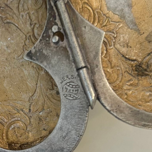 Antico W.H. Saart Co. Scatola portapillole trifoglio trifoglio - custodia argento tedesco Art Nouveau - Foto 2 di 9