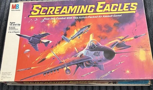 VINTAGE 1987 MILTON BRADLEY SCREAMING EAGLES BOARD GAME