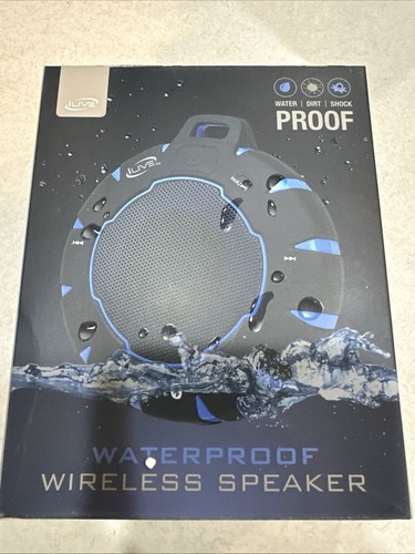 iLive ISBW157B Waterproof Wireless Speaker, Bluetooth, Black, New - 第 1/3 張圖片