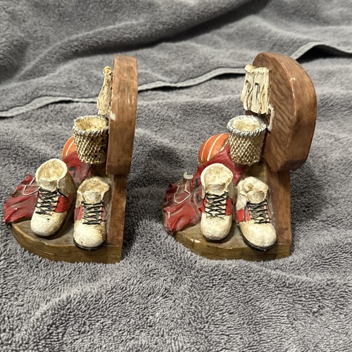 Vintage Resin Basketball Bookends Or Shelf Display #23 Michael Jordan 5"X5" - Picture 2 of 6