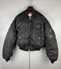 Heron Preston x H&M H2 Unisex Nylon Zip Reversible Bomber Jacket Size XS / S