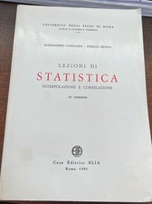 Lezioni di statistica [Library Binding] ALESSANDRO COSTANZO - ENRICO N