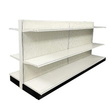48X16X84" Display Merchandiser Unit, Excluding Shelves, Antique White