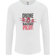 Drone Racing Pilot Mens Long Sleeve T-Shirt