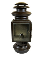 Antique Brass Carriage Side Lamp Beveled Glass Ford Model T 1909-1914 With Jewel