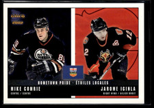 2002 Pacific Prism Gold Hockey Hometown Pride #4 Mike Comrie 🔥 Jarome Iginla 🔥