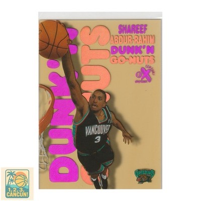 1998-99 E-X Century Dunk n Go-Nuts Shareef Abdur-Rahim #3 (siehe Beschreibung)