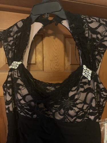 NWT R&M Richard’s Black Mermaid Style Y2K Formal Size 8 - Picture 2 of 7