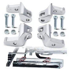 Driver Floorboard Relocation Brackets Compatible with 2014-2023 Harley Chrome