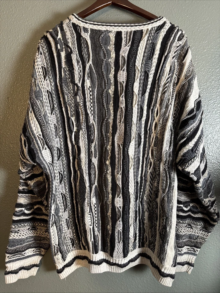 Suéter Tejido 3D Estilo Coogi De Colección XLT Roundtree Y York Tall Man Foto 4 de 4