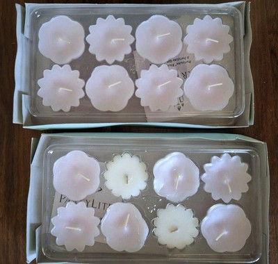 Lot Of 16 Party Lite Floral Floating Candles