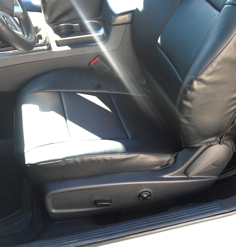 for DODGE CHALLENGER 2008-2023 S.LEATHER CUSTOM FIT 2 FRONT SEAT COVER 13 COLORS - Image 2 of 4