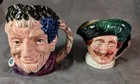 Royal Doulton Lot of 2 Toby Jugs Bacchus 4" (D6505), The Cavalier 3.25" "A" Exc