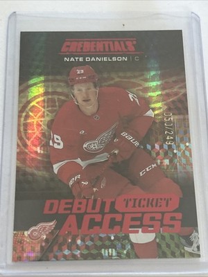 Nate Danielson  2025-26 Credentials Hockey Debut Ticket Access 050/249