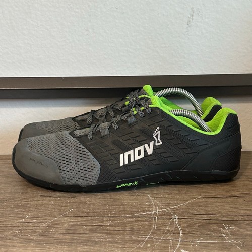 Inov-8 Bare-FX 210 V2 Herren Barfuß Minimalistische Schuhe Größe 10,5 Grau/Schwarz