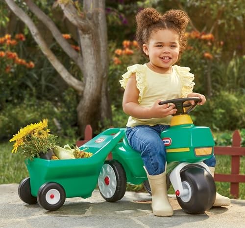 LITTLE TIKES TRAKTOR & WAGEN, FUSS-ZU-BODEN-AUFSITZ, 1-5 JAHRE - GRÜN - Bild 3 von 5