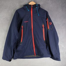 Mammut Eigerextreme Jacket Womens Large Navy Blue Extreme Dryskin Softshell