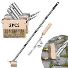 Crack Weeder Tool, Weed Puller Tool with 2 Heads&Scraping Hook, Paver Weeding...