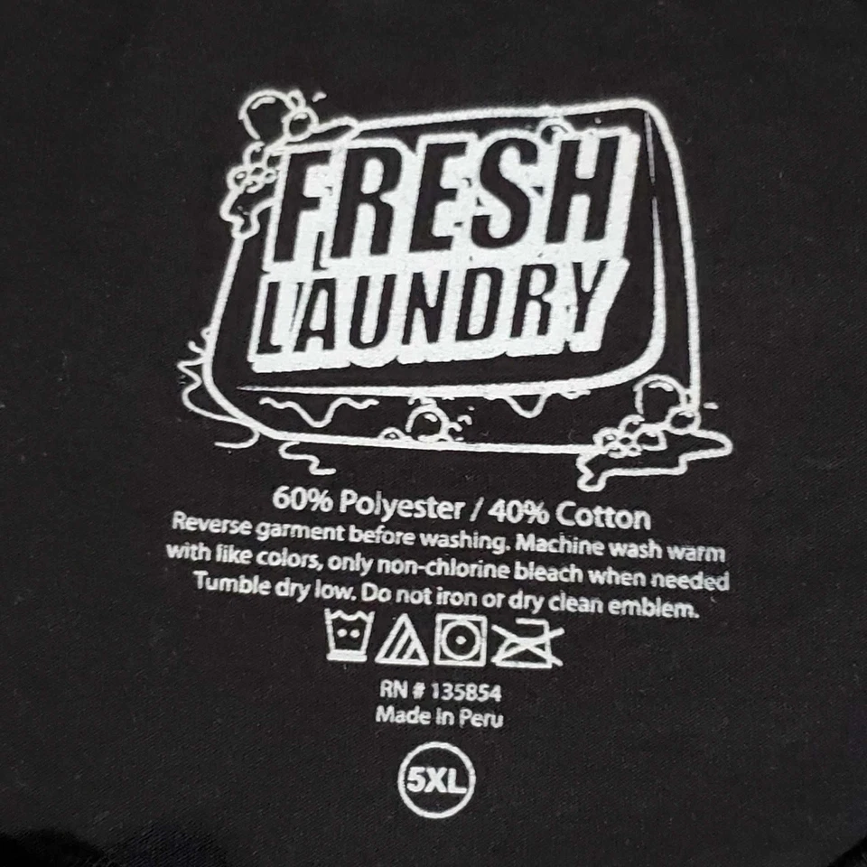 Camiseta Fresh Laundry Adulto 4XL Preta Hustler Hustle Money Diamante Masculina XXXXL - Imagem 3 de 4
