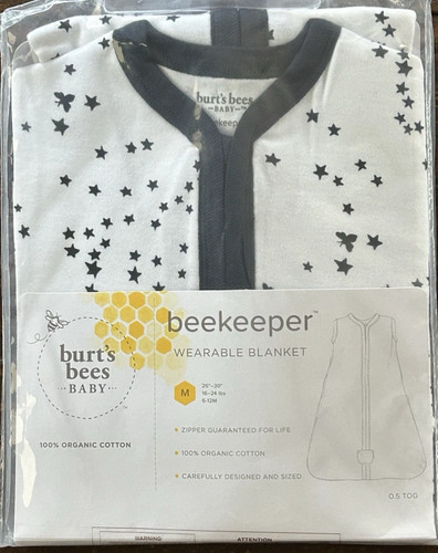 Burt's Bees Bebé Unisex Apicultor 100% Algodón Orgánico Manta Usable Mediana - Imagen 1 de 5