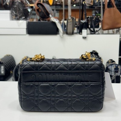 【黒×ゴールドが素敵♪】Dior Caro ソフトバッグ ミディアム Dior Caro Small Black Gold M9241 124775938 | eBay