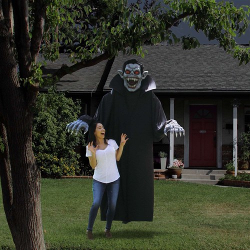 Towering Terror Vampire Giant Count Dracula Halloween Decoration Mens Costume - Picture 6 of 7