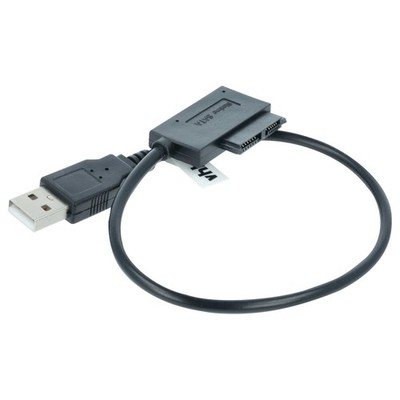 Slimline SATA II 13 Pin CD DVD Laufwerk auf USB Adapter Adapterkabel