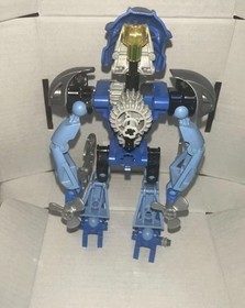 LEGO Bionicle 8570 Gali Nuva Complete Figure Blue Mask Aqua Axes Vintage 2002