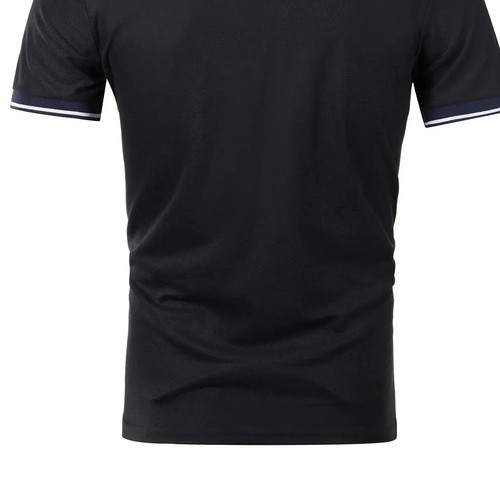 Polo uomo estiva casual moda manica corta uomo manica corta colore. - Foto 7 di 31