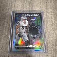 Topps 2024 Chrome Rookie Relic Brock Bowers Las Vegas Raiders #CRR-BB Football