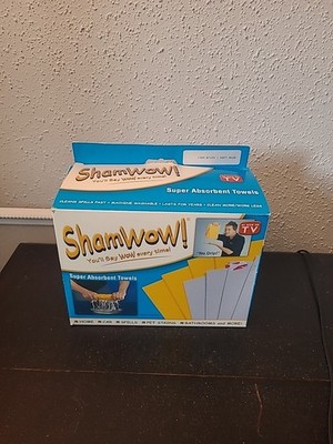 ORIGINAL ShamWow! AS SEEN ON TV 5 New Towels In Box SHAM WOW Open Box