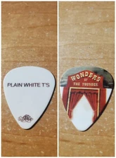 Plain White T's 2011 tour Wonders of the Younger logo band Guitar Pick Pic Ts