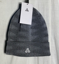 Nike ACG Peak Polyester Knit Beanie Unisex Adult FJ6297-010 Gray OS.