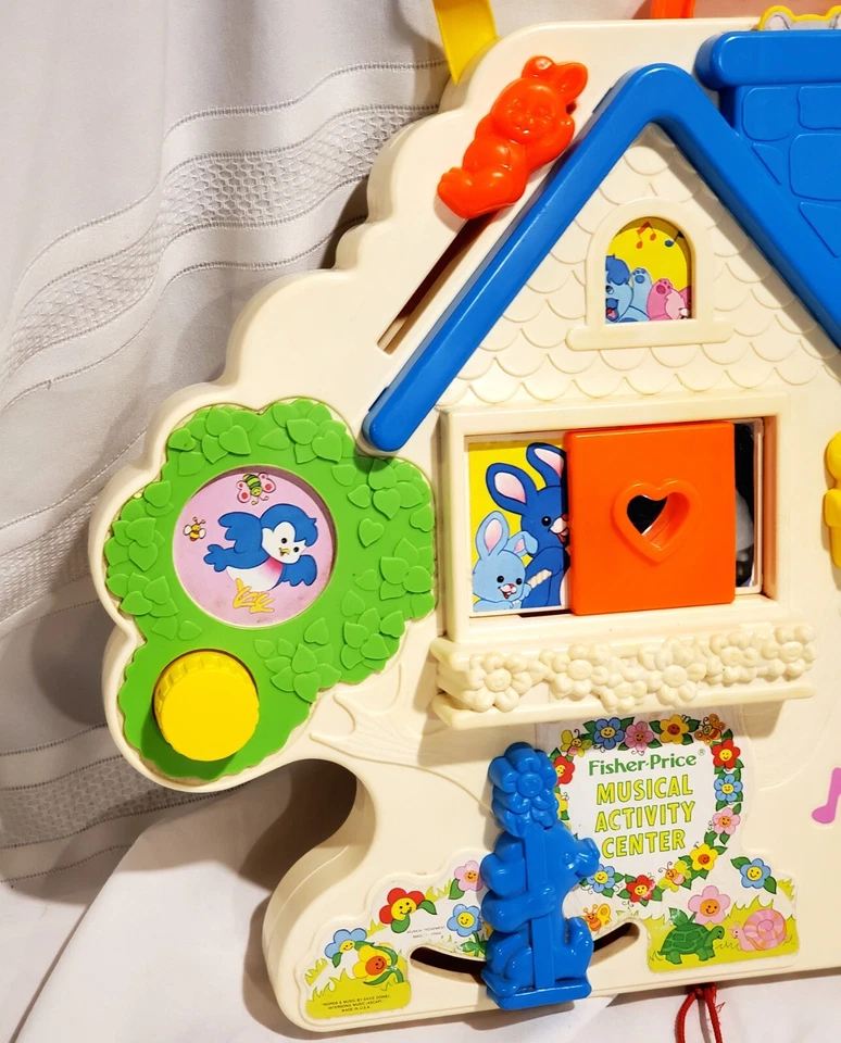 Vintage Crib Accessories Toys Fisher Price Sesame Street Lot Of 3  Musical  — 第 3/4 张图片