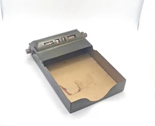 Rare Vintage Park Sherman Perpetual Calendar Brass Notepad Holder Large WORKING