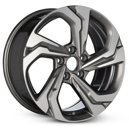 New Wheel For 2018-2021 Honda Accord 17 Inch Machined Gray Alloy Rim - Picture 2 of 9