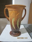 ROSEVILLE BROWN FALLINE AR TS & CRAFTS VASE #646-8