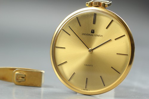 Vintage " EXC " Universal Geneve 542214 Or Manuel Poche Homme Montre Japon - Photo 1 sur 10