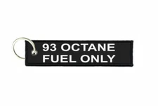 Aviation Keychain Car Fuel Avion 93 OCTANE Fuel Only