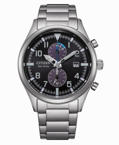 Citizen ECO-DRIVE Solar Chronograph 43 mm Herrenuhr UVP* 199,00 EUR CA7028-81E - Picture 2 of 4