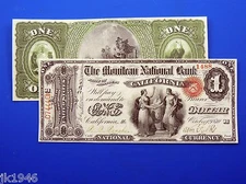 Reproduction $1 1870 National Bank Note US Paper Money Currency Copy