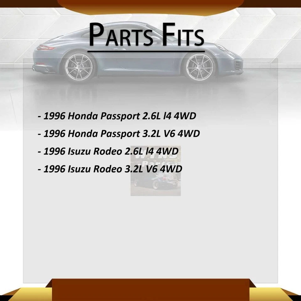 2X JUNTAS CV DELANTERAS TRAKMOTIVE EJES EJE EJES PARA ISUZU RODEO 1996-1996 Foto 2 de 4
