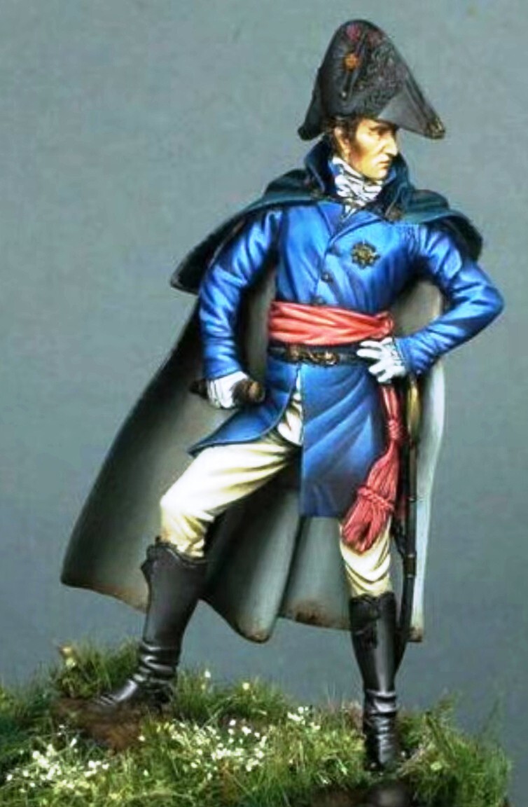 Statuette en étain sur socle composite l'empereur Napoléon - Label Emmaüs