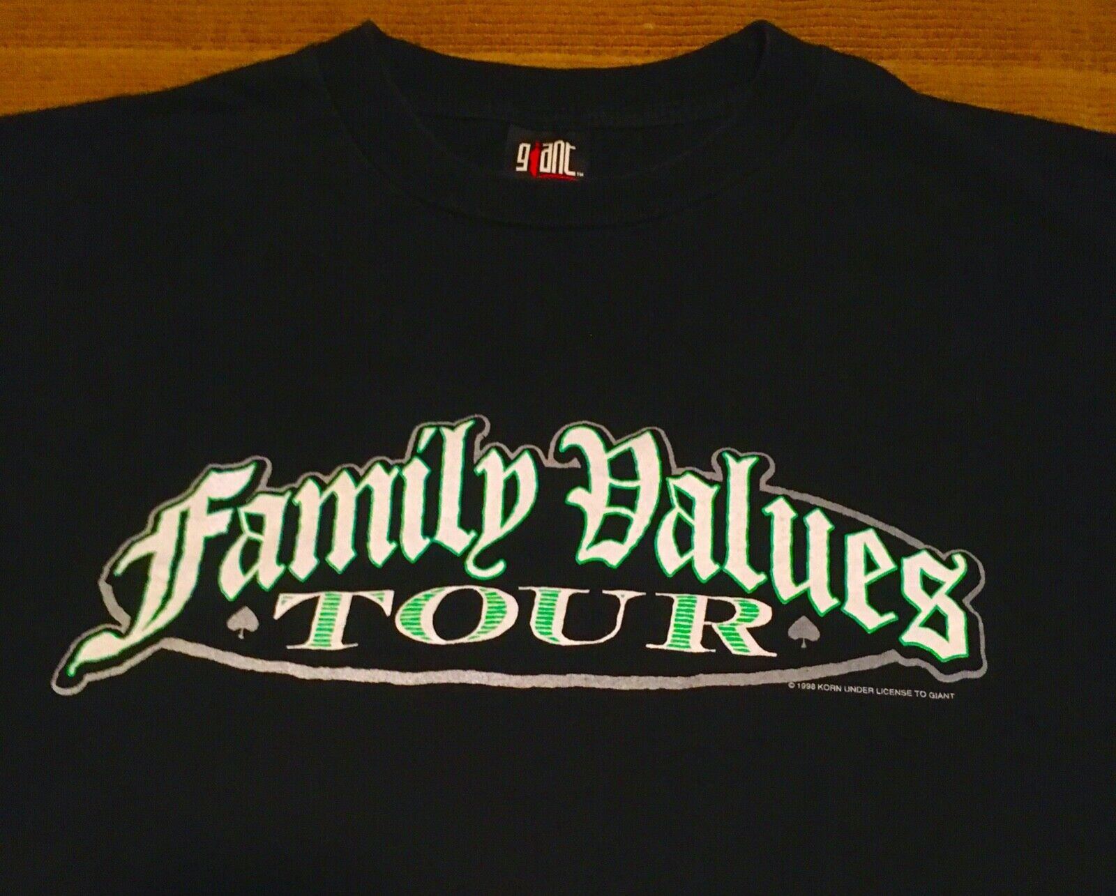 90s VINTAGE 1998 Family Values Tour T Shirt KORN Ice Cube Limp 