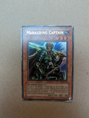 1996 Yugioh Yu-gi-oh card 1st edition Marauding Captain LOD-018