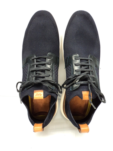 Wolf & Shepherd Swiftknit Tenis Derby Azul Marino Oscuro Blanco Tejido Para Hombre 8 - Imagen 2 de 7