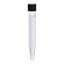 Eisco Labs 15ml Graduated Centrifuge Tube with Screw Cap - Borosilicate Glass