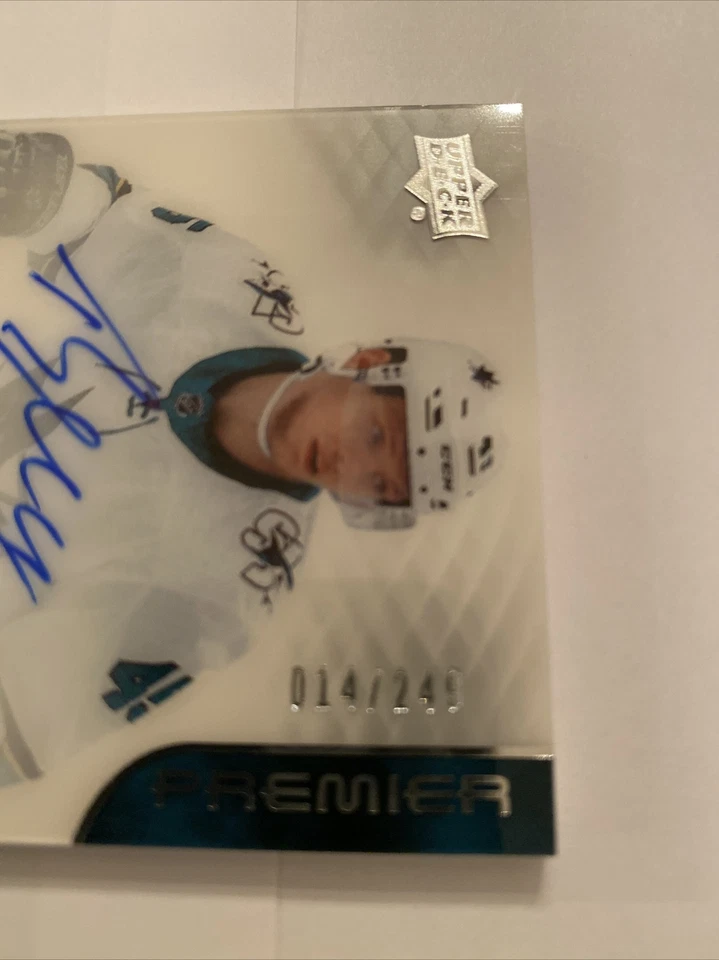 19/20 UD Premier Rookie Auto Patch Lean Bergmann #AR-LB 14/249 - Image 4 of 4